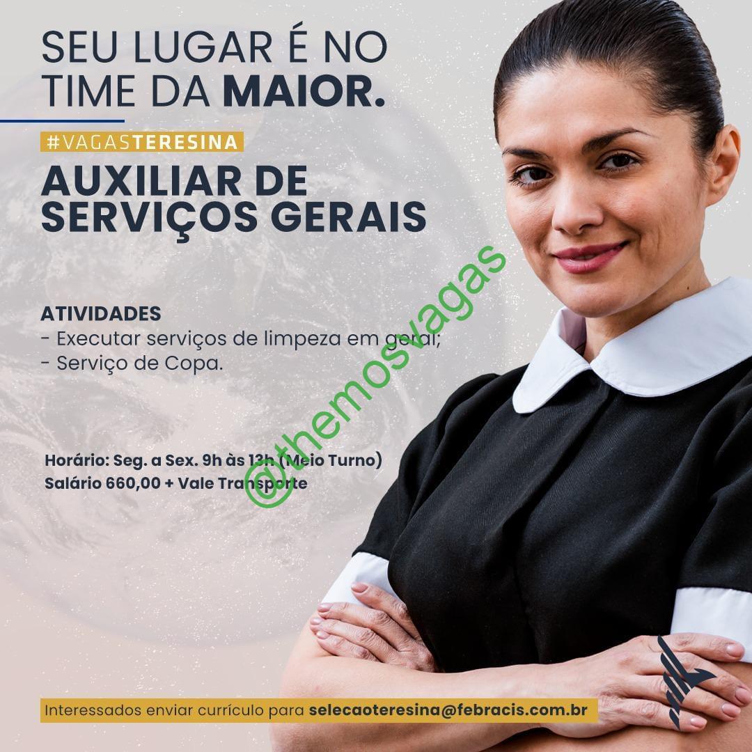 Auxiliar De Serviços Gerais Teresina Pi 01 Vagas Themos Vagas Empregos E 0771